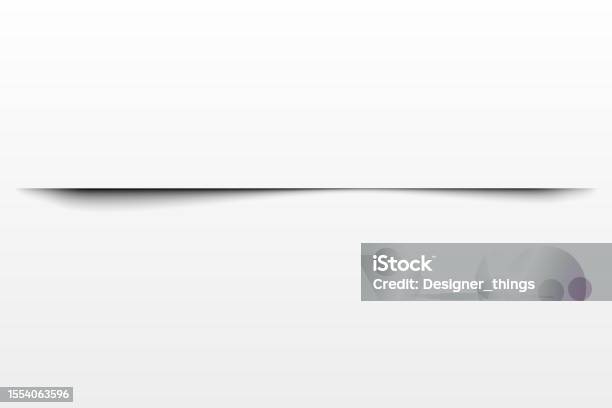 Shadow Effect Realistic Blurred Edges Shadow Of Isolated Template ...