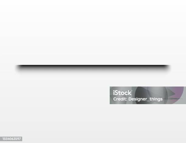 Shadow Effect Realistic Blurred Edges Shadow Of Isolated Template ...