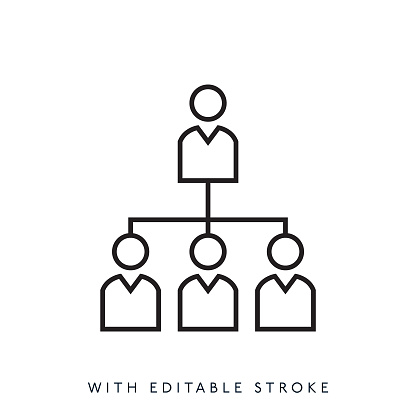 Team Awareness Line Icon Editable stroke