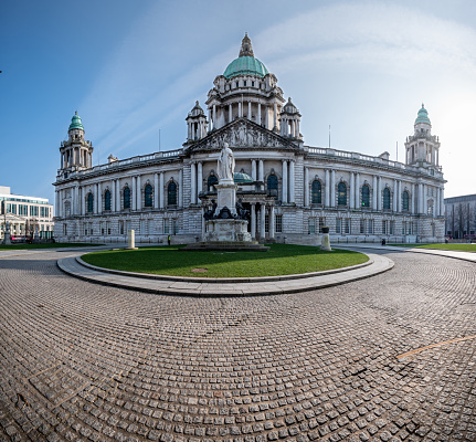 The neo-Baroque Belfast City Hall is home to a memorial garden at Northern Ireland