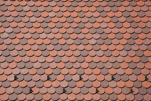 Roof tiles texture tiles roof seamless pattern background terra cotta