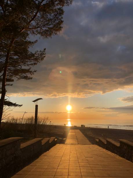 istock sunset over the sea Bright sunset sky 1554097465