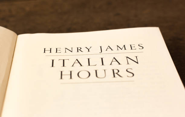 istock Open Book, Title Page: Henry James Italian Hours 1554124587