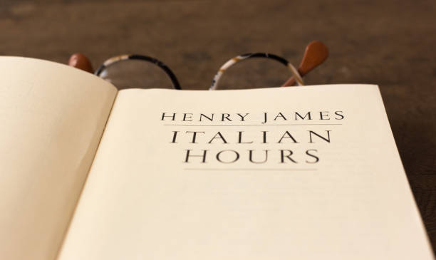 istock Open Book, Title Page: Henry James Italian Hours 1554126704