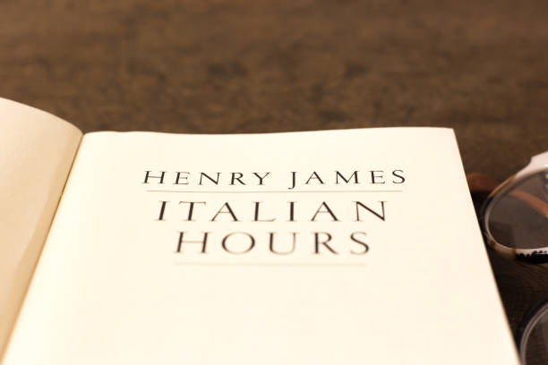 istock Open Book, Title Page: Henry James Italian Hours 1554127192