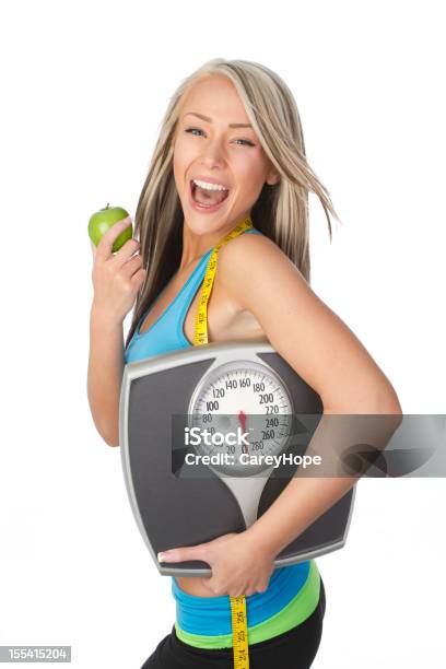 Fitness And Weight Loss Stock Photo - Download Image Now - 20-29 Years, Adult, Adults Only