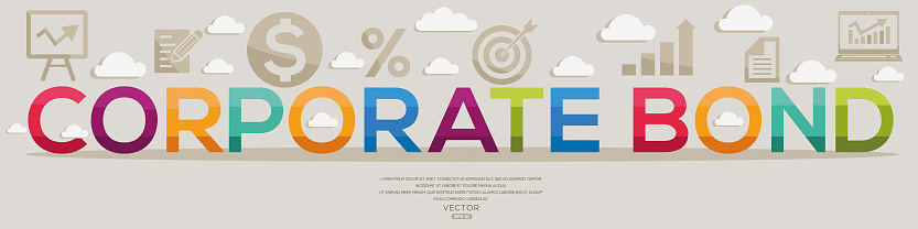 Creative (Corporate Bond) Design, letters and icons, vector illustration