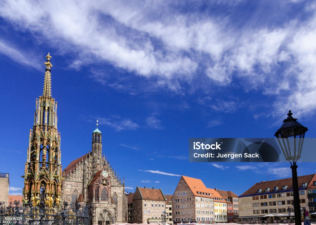 Nuremberg Hauptmarkt - Foto de stock de Nuremberg royalty-free