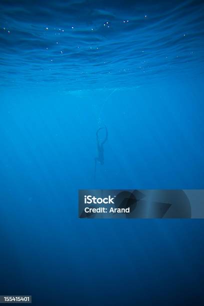 Deep Spearfishing Stock Photo - Download Image Now - Deep, Free Diving, Water