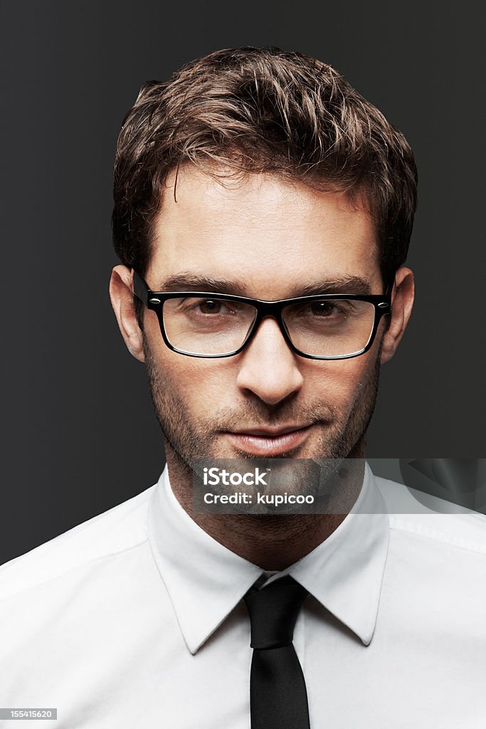 Bem sucedido Designer Óculos para uma imagem - Royalty-free Homens Foto de stock
