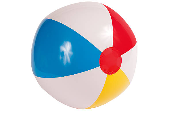 ballon de plage - beach ball toy inflatable red photos et images de collection