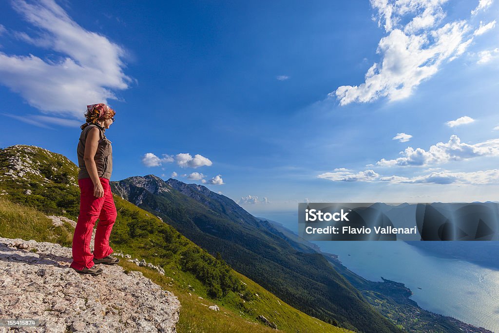 Admirar Lago Garda - Royalty-free Admirar a Vista Foto de stock