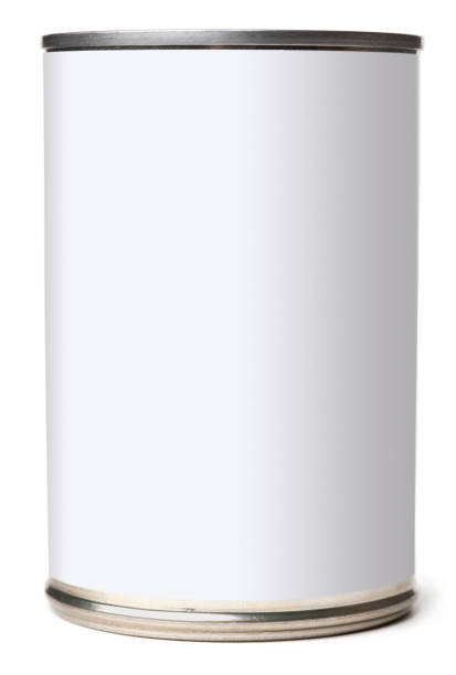istock Canned Food with Blank White Label and Clipping Paths 155416097