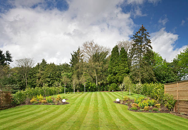 garden view  residential garden stock pictures, royalty-free photos & images