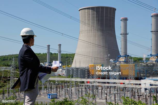 Power Estación De Foto de stock y más banco de imágenes de Central nuclear - Central nuclear, Ingeniero, Torre de refrigeración