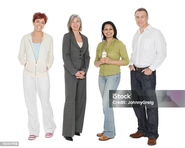 그룹 다인종 직원관리 인물 사진 여자에 대한 스톡 사진 및 기타 이미지 - 여자, 전신, 50-54세