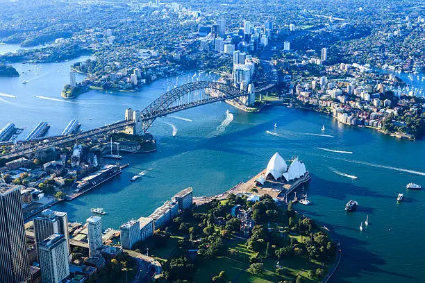 Photo of Sydney harbor panorama