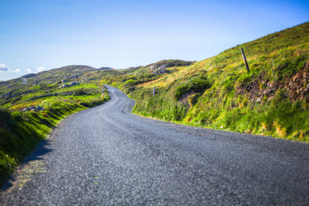 The popular Sky Road located in Clifden, Connemara, Ireland.