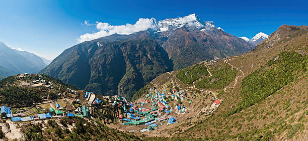 istock Namche Bazaar Sherpa village Himalayas Nepal 155418639