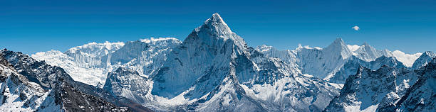 istock Ama Dablam 6812m iconic Himalaya mountain peak 155418641