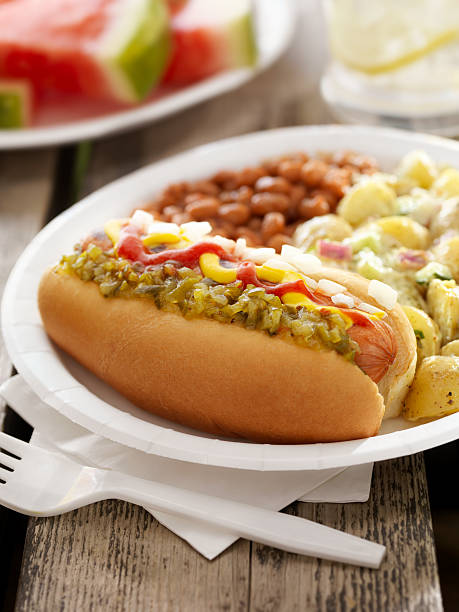 istock BBQ Hotdog with Lemonade 155418710