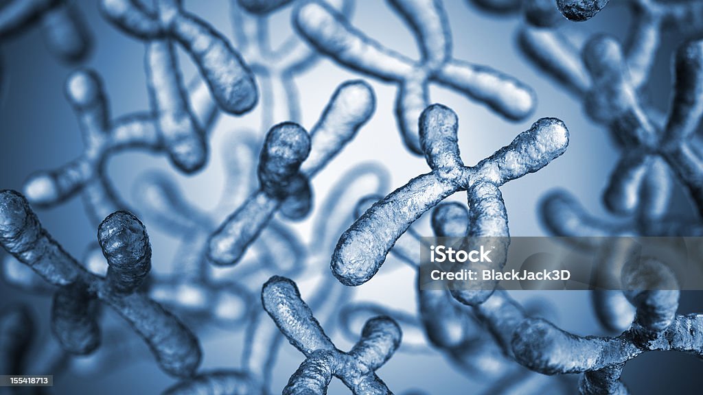 Chromosomach - Zbiór zdjęć royalty-free (Chromosom)