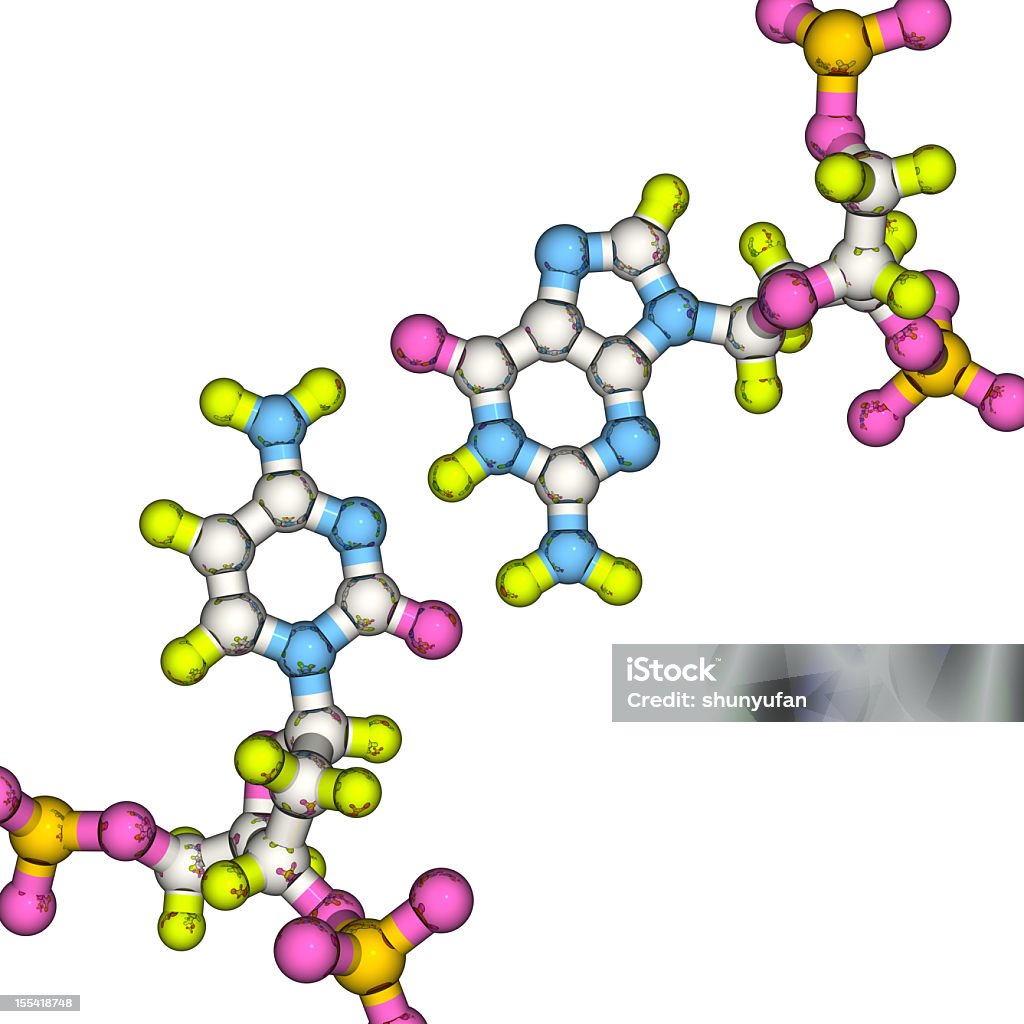 Model DNA Base Para - Zbiór zdjęć royalty-free (Abstrakcja)