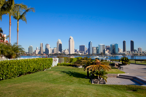 City Skyline Of San Diego, California