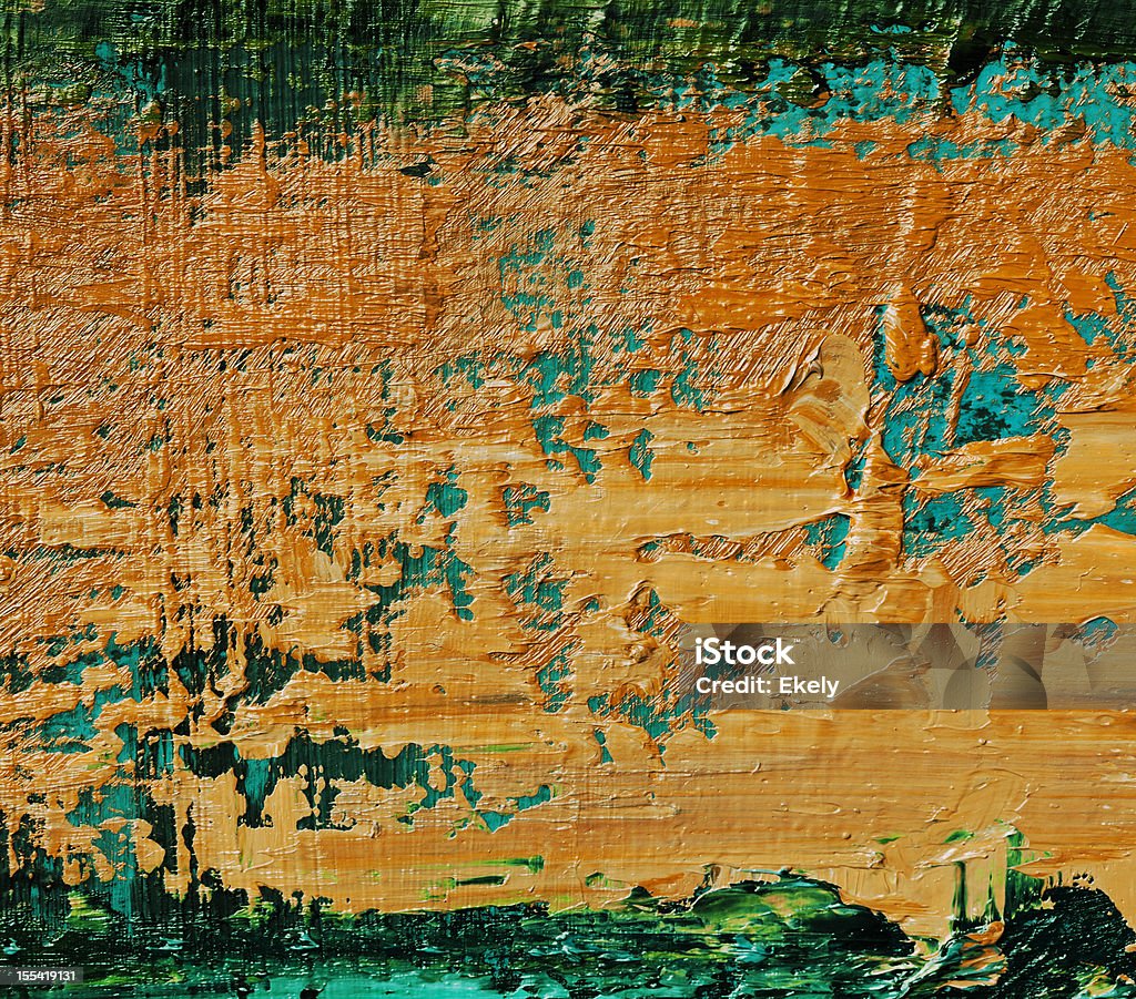 Tło malowane pomarańczowy i zielony Sztuka tło. - Zbiór zdjęć royalty-free (Abstrakcja)