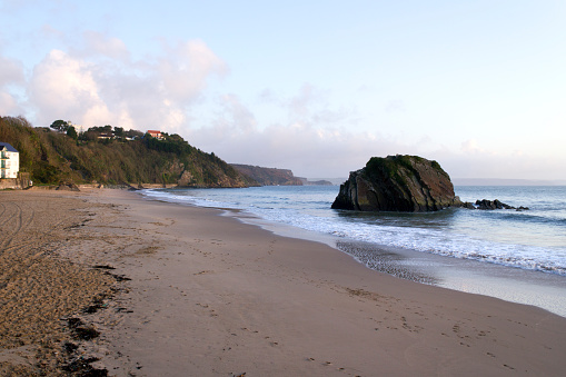 Beach of Los Quebrantos, Cantabrian Sea, San Juan de la Arena, Soto del Barco, Principado de Asturias, Spain, Europe