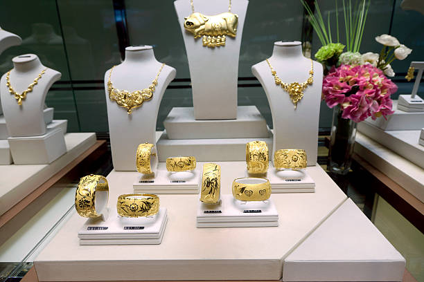 Jewelry Store Display stock photo