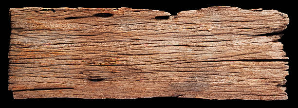 vieux morceau de bois vieilli à repasser. - driftwood wood textured isolated photos et images de collection