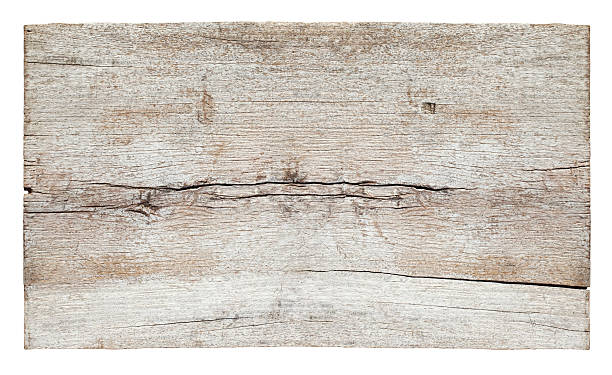 velho pedaço de branca prancha de madeira resistiu. - driftwood wood textured isolated imagens e fotografias de stock