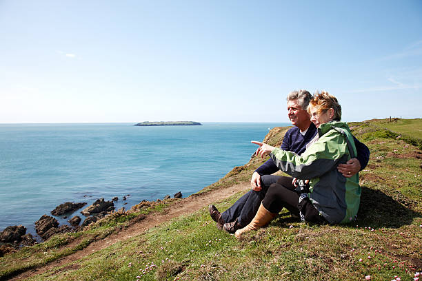 istock Mature couple outdoors portrait 155419734
