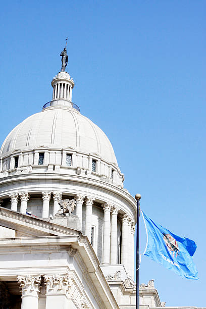 istock Oklahoma State Capitol Building with Flag 155420352