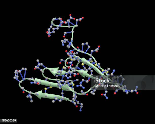 Modelo De Bbi Ou Bowman Birk Inibidor Da Protease - Fotografias de stock e mais imagens de Estrutura molecular - Estrutura molecular, Proteína, Cancro