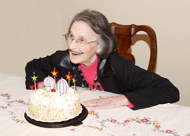 istock Birthday Girl - Ninety Years Old 155420364