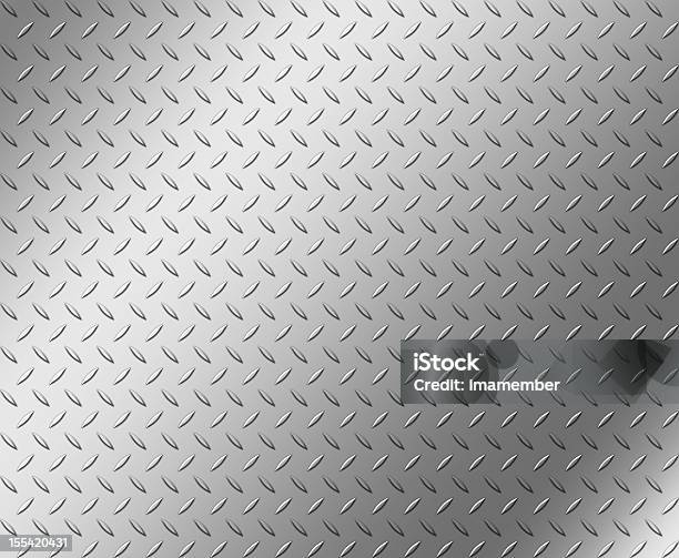 Diamond Shape Steel Plate Texture With Copy Space Stock Photo - Download Image Now - Textured, Backgrounds, Steel