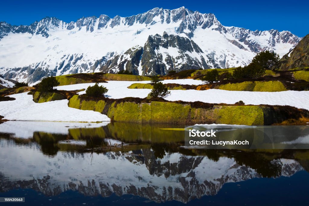 Frühling in den Bergen. - Lizenzfrei Alpen Stock-Foto