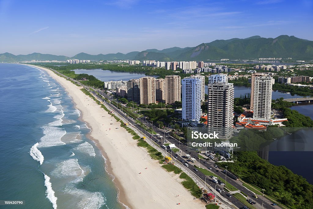 Strand von Barra da Tijuca in Rio de Janeiro - Lizenzfrei Barra da Tijuca Stock-Foto