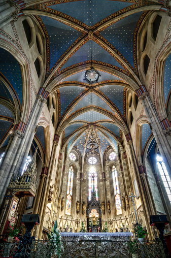 The altar of the Zagreb Cathedral of the Assumption of the Blessed Virgin Mary, Croatia