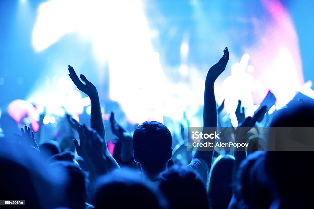 Folla concerto - Foto stock royalty-free di Festival musicale