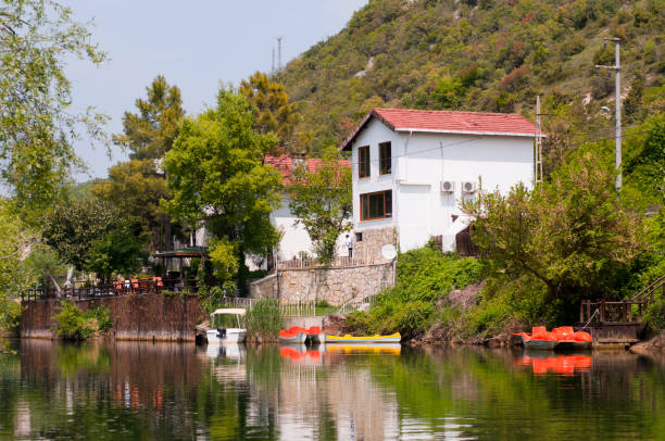 River in Agva Istanbul, Turkey stock photo