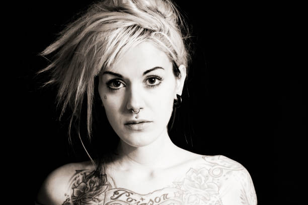 istock Tattooed girl 155420950