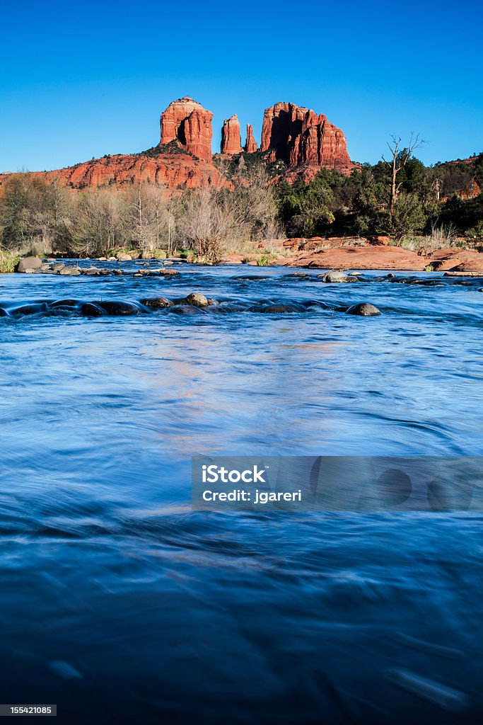Cathedral Rock  Arid Climate Stock Photo