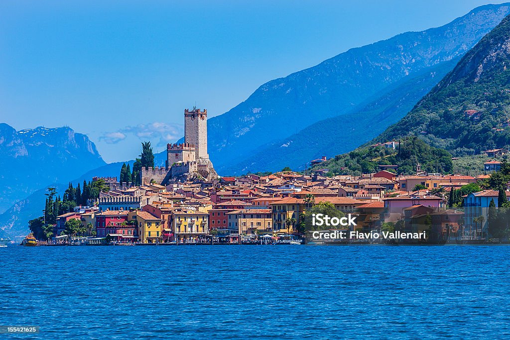 Malcesine en el lago de Garda, Italia - Foto de stock de Malcesine libre de derechos