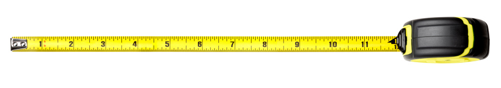 Twelve inches on a tape measure. Entire tape is in focus. Clipping path is included in largest file size only (as per iStock policies.) If you need the path in another size please contact me directly.