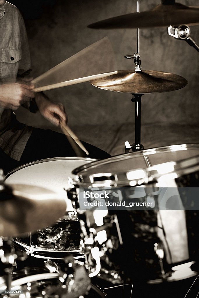 Drummer Playing  Activity Stock Photo