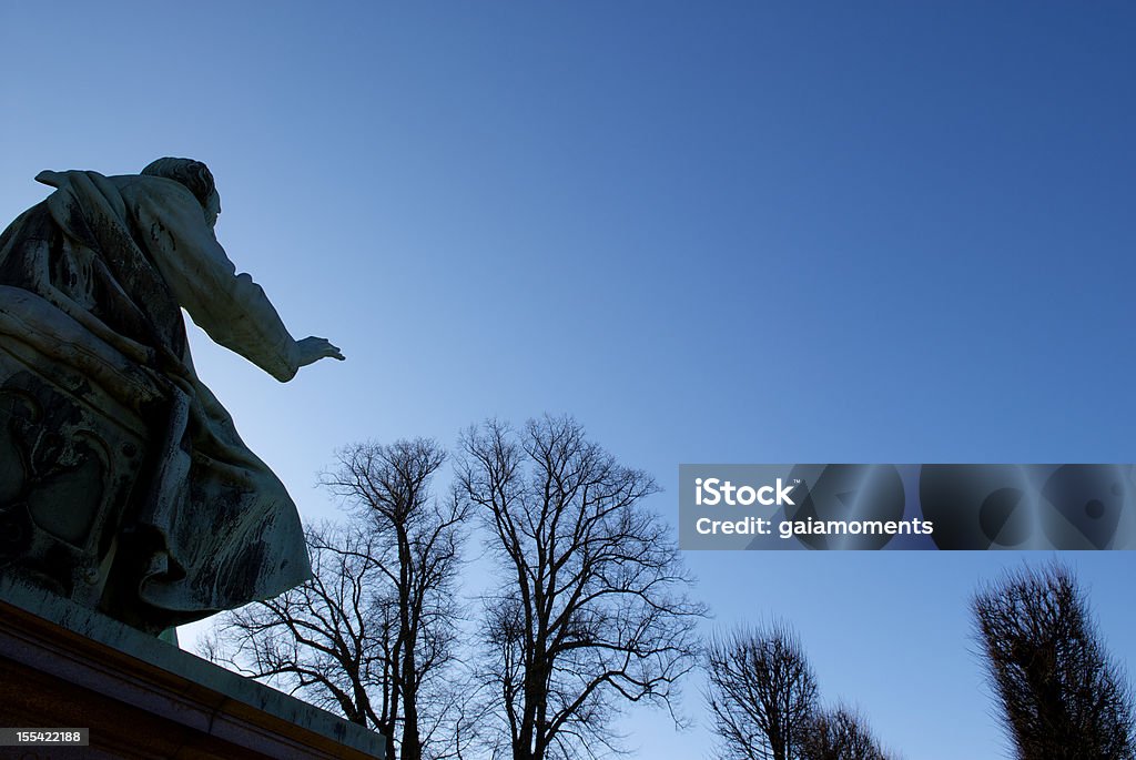 Fairy Tale Author Statue of the famous author Hans Christian Andersen (1805-1875), Kongens Have, Copenhagen, Denmark. Author Stock Photo