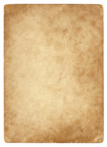 Grunge brown paper background (clipping path included)